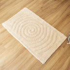 Tufted Spiral Cotton Bath Mat