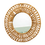Paper Rope Round Wall Mirror 45 x 45 cm