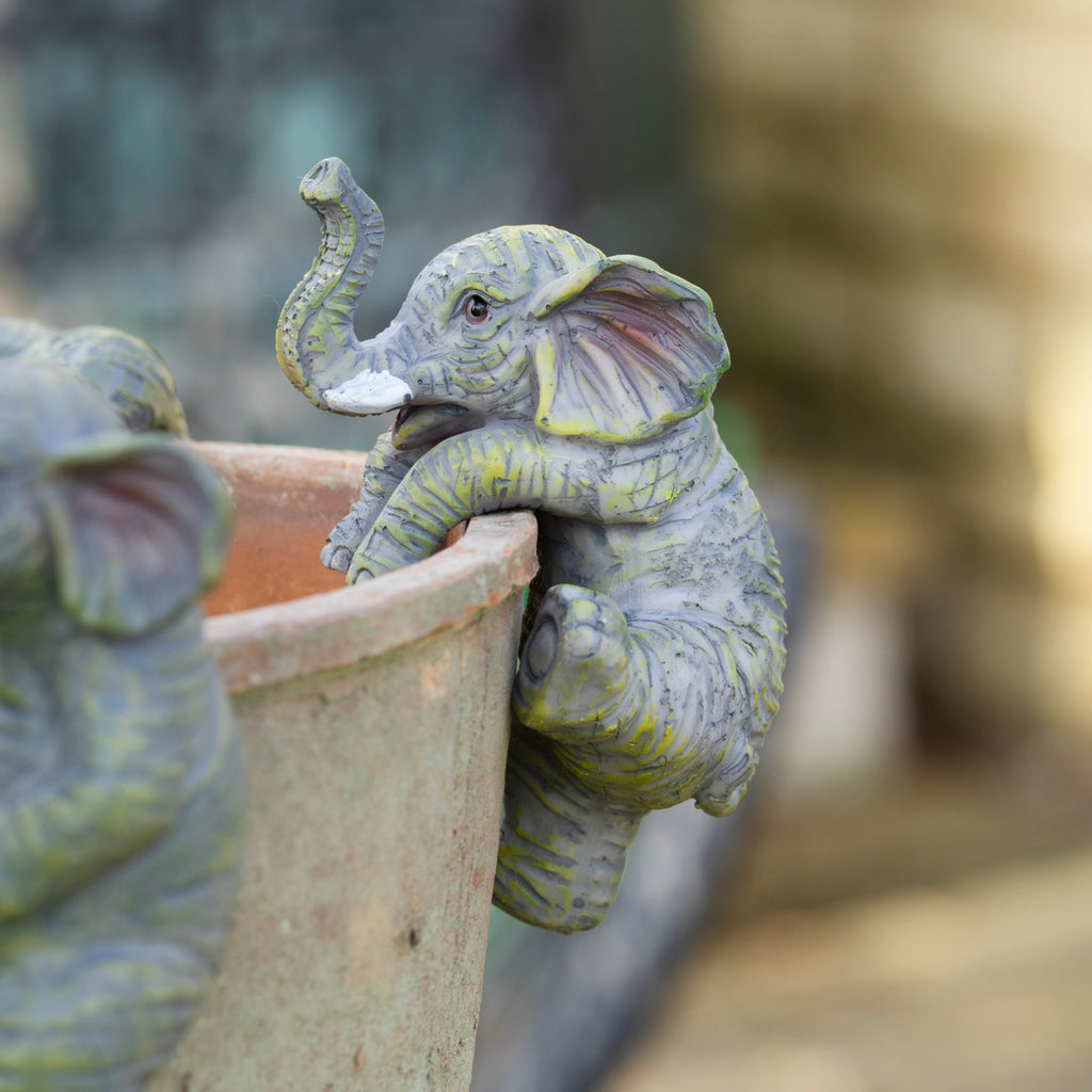 Set Of 4 Elephant Pot Hangers