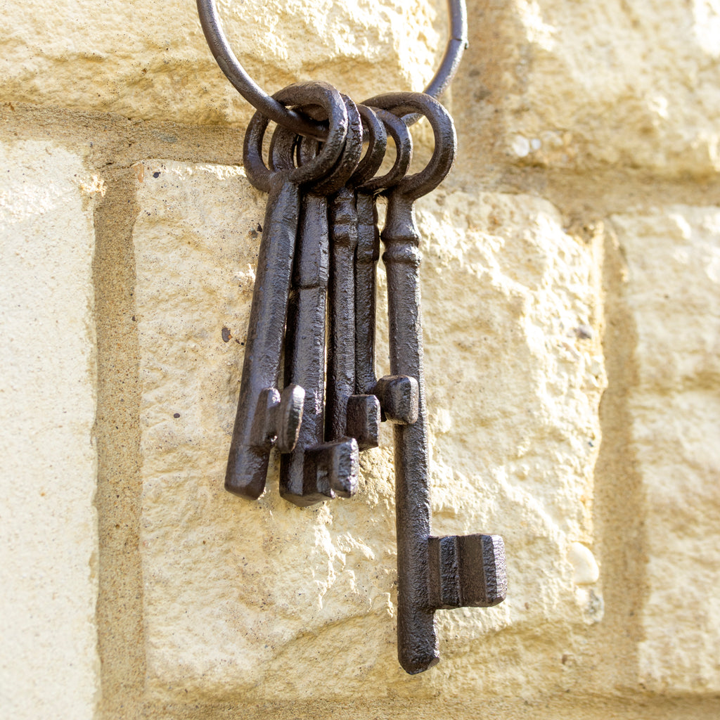 Set Of Hanging Cast Iron Keys