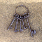 Set Of Hanging Cast Iron Keys
