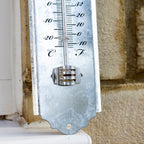 30cm Zinc Garden Thermometer