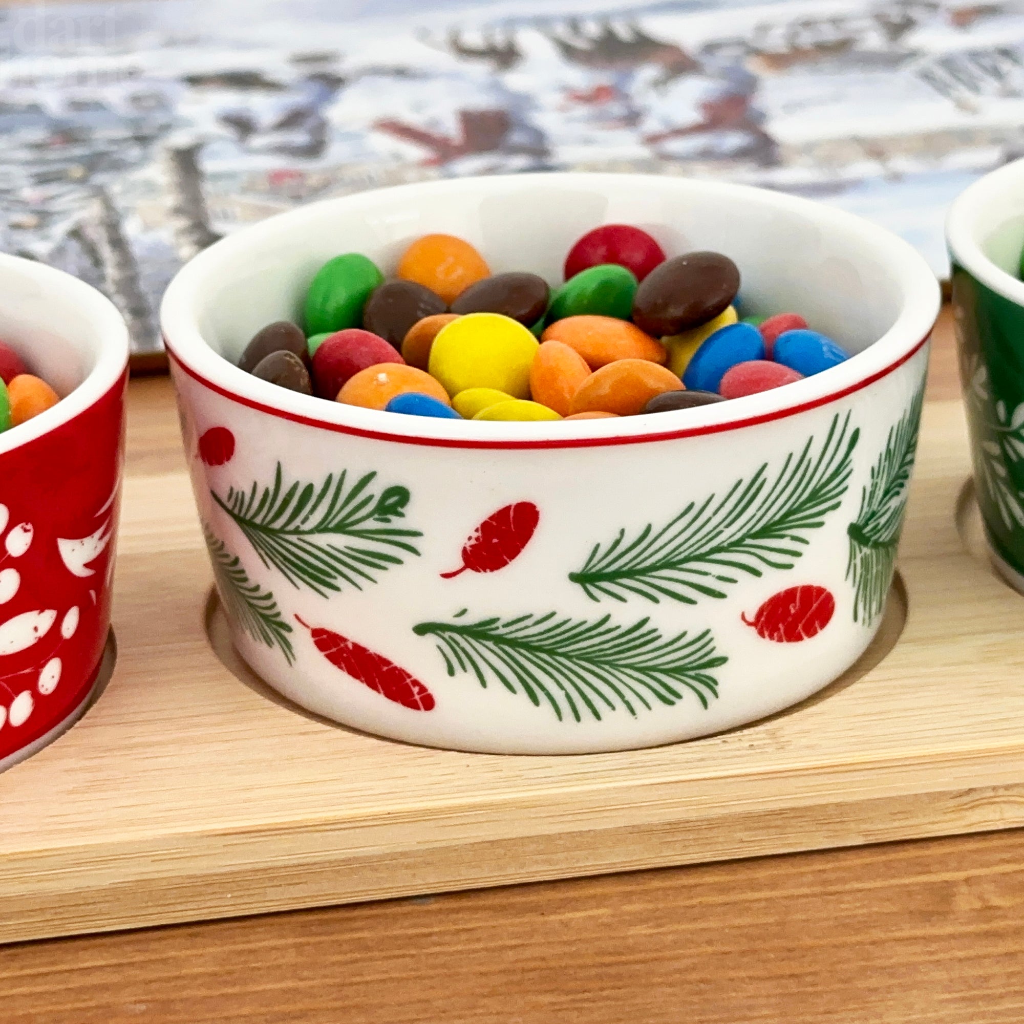 5pc Christmas Snack Dish Set