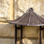 Cast Iron Pagoda Wall Bird Feeder