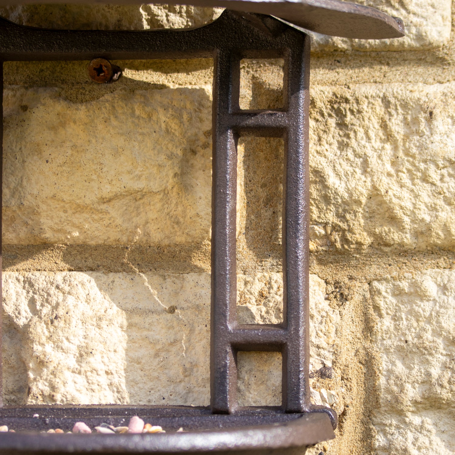 Cast Iron Pagoda Wall Bird Feeder