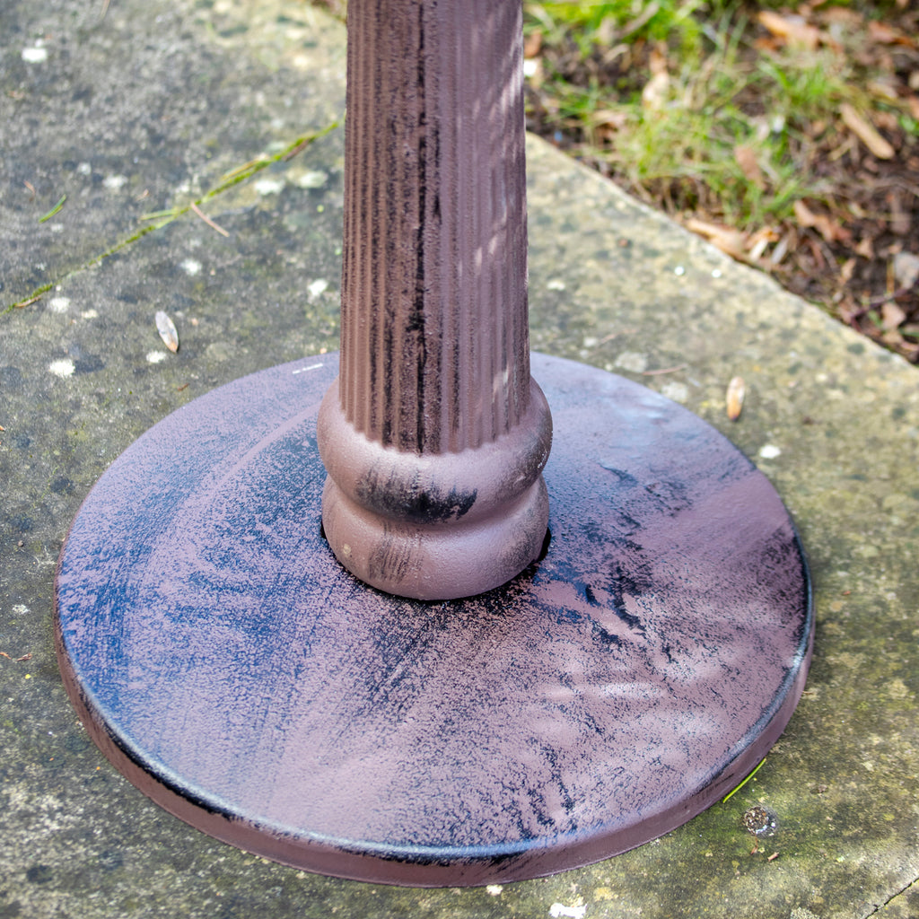 XXL Cast Iron Pillar Bird Bath / Feeder