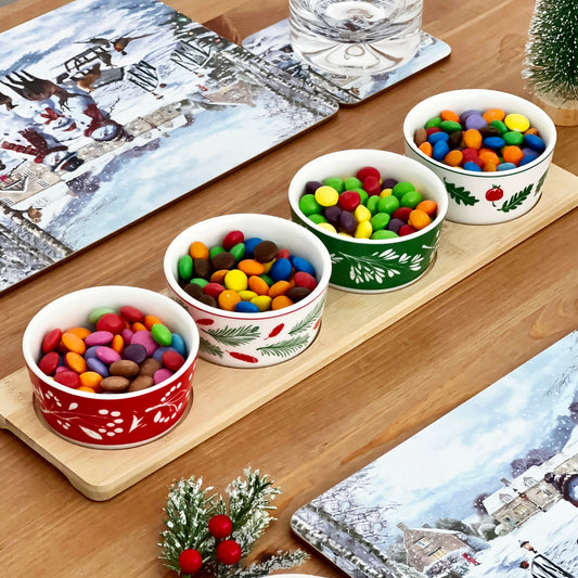 5-teiliges Weihnachts-Snackschalen-Set