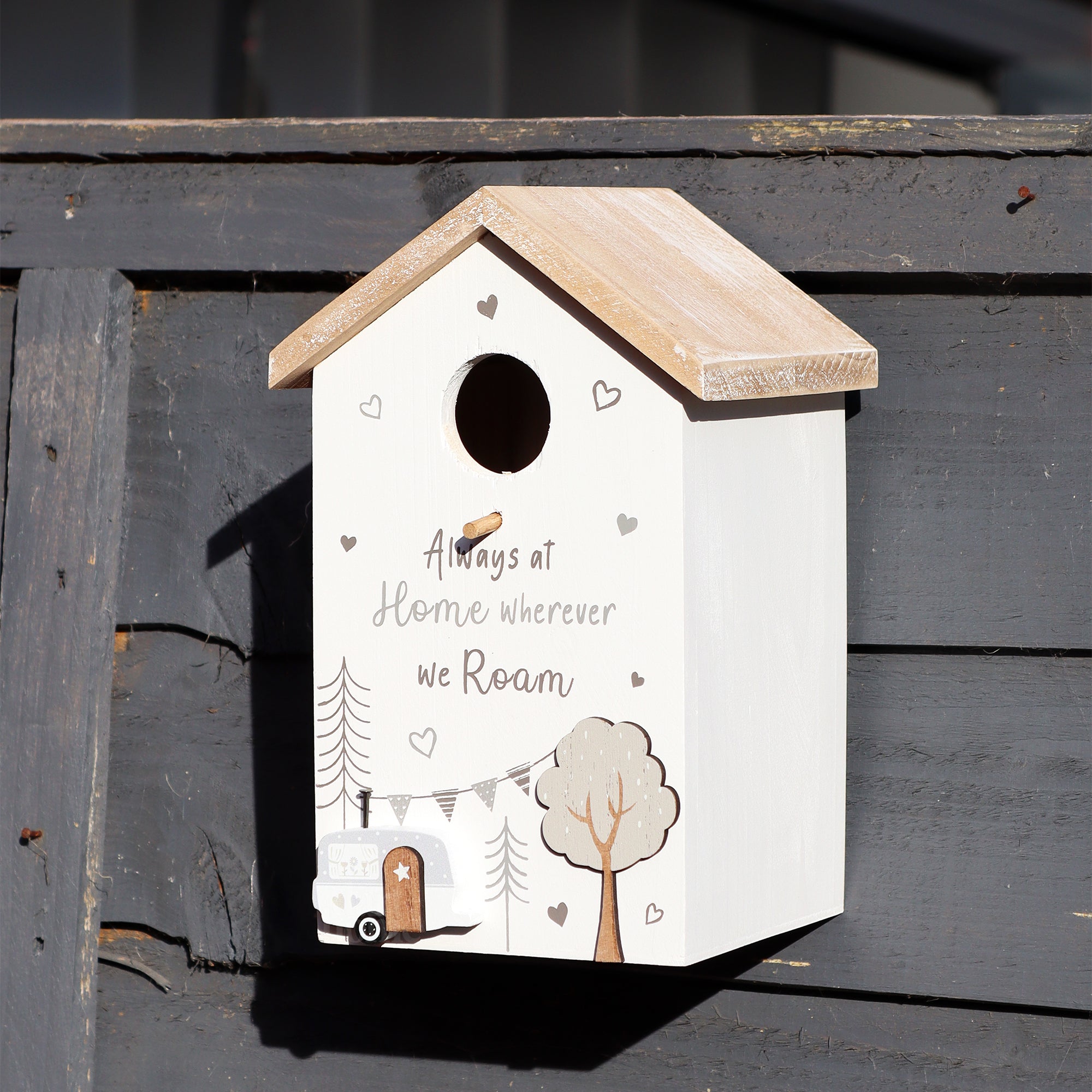 Wooden Caravan Bird House