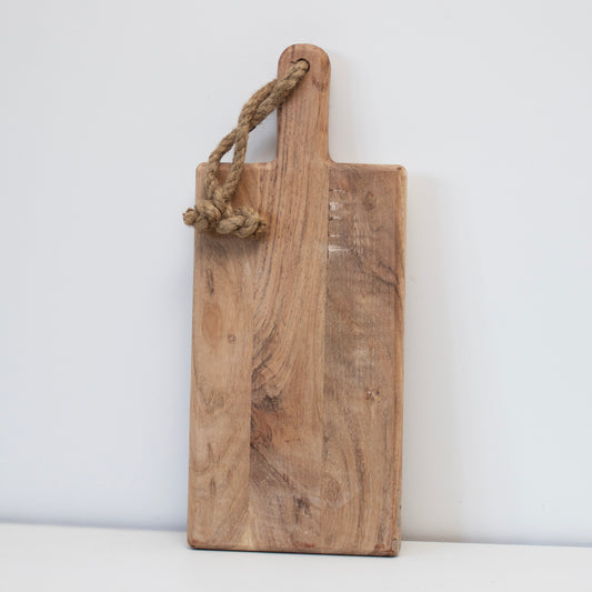 Long Rustic Hard Wood Chopping Board