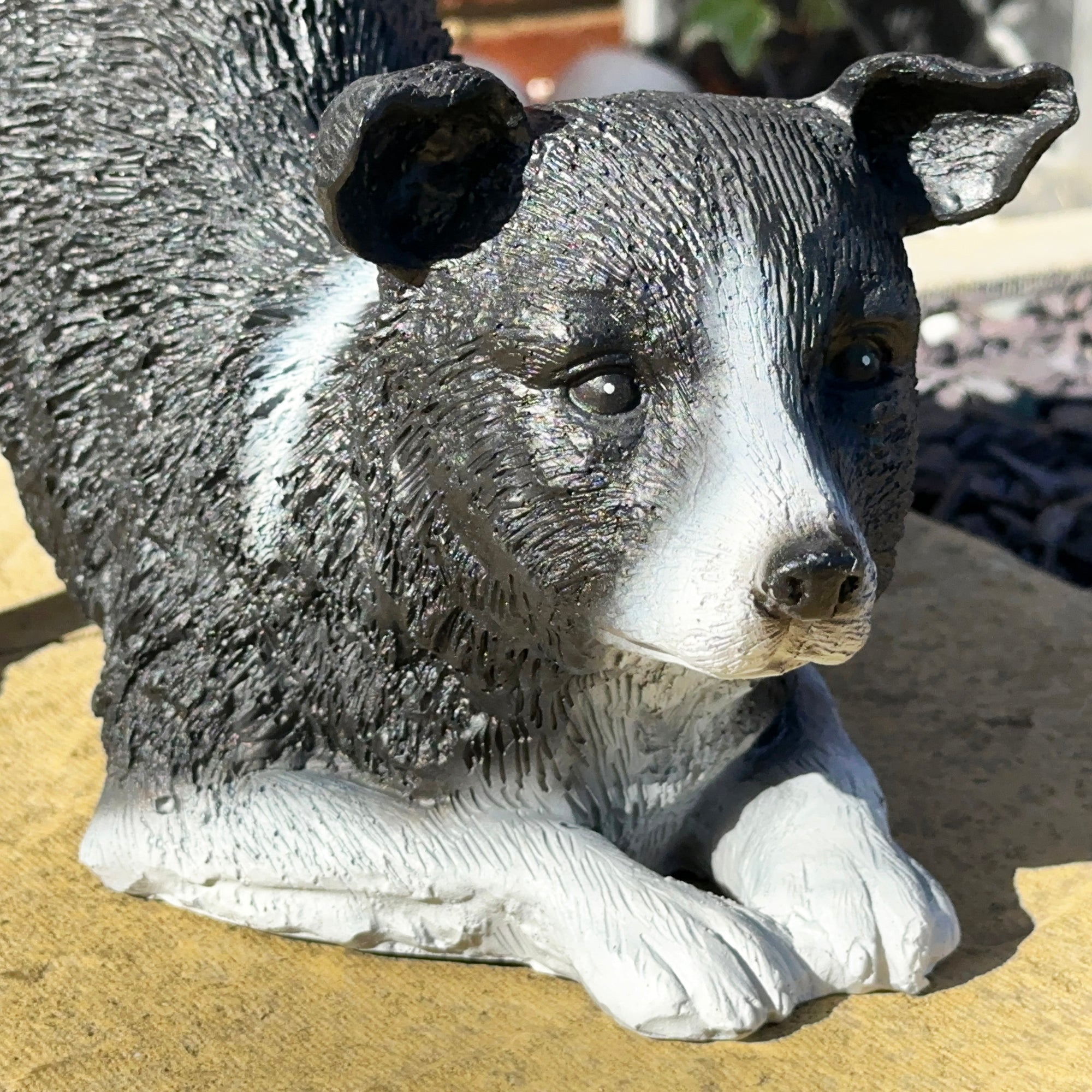 Stretching Sleepdog Garden Ornament
