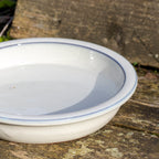 Round White Ceramic Bird Bath