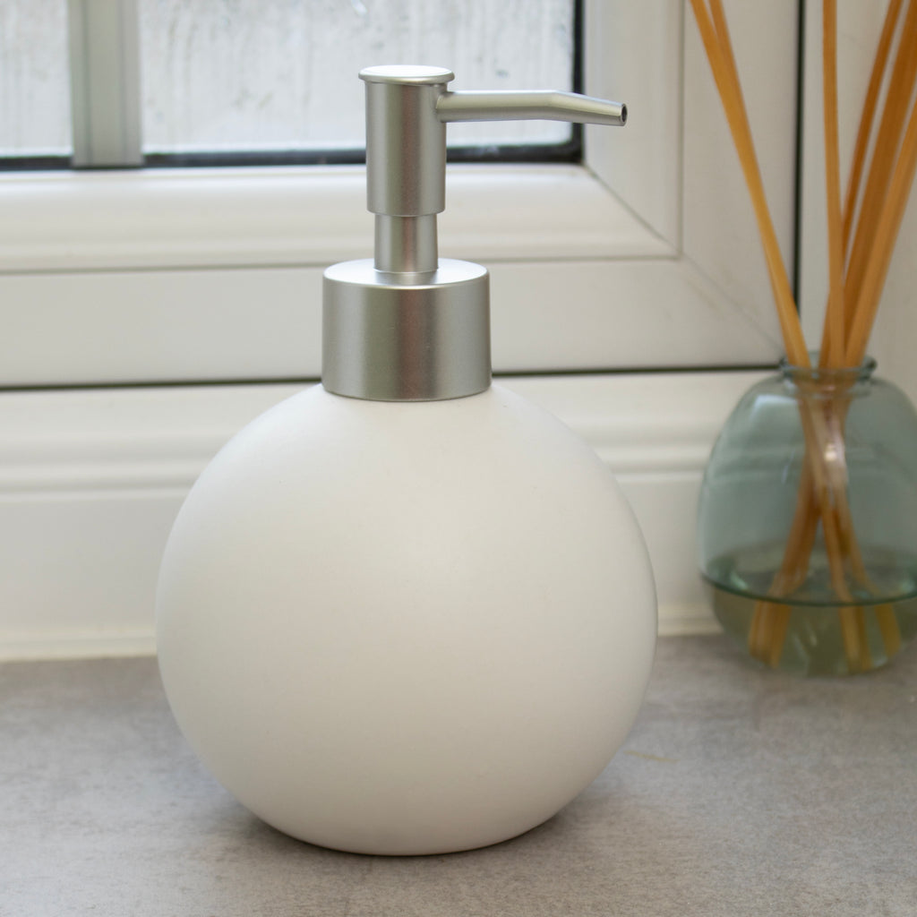 Round Ball Stoneware Soap Dispensers