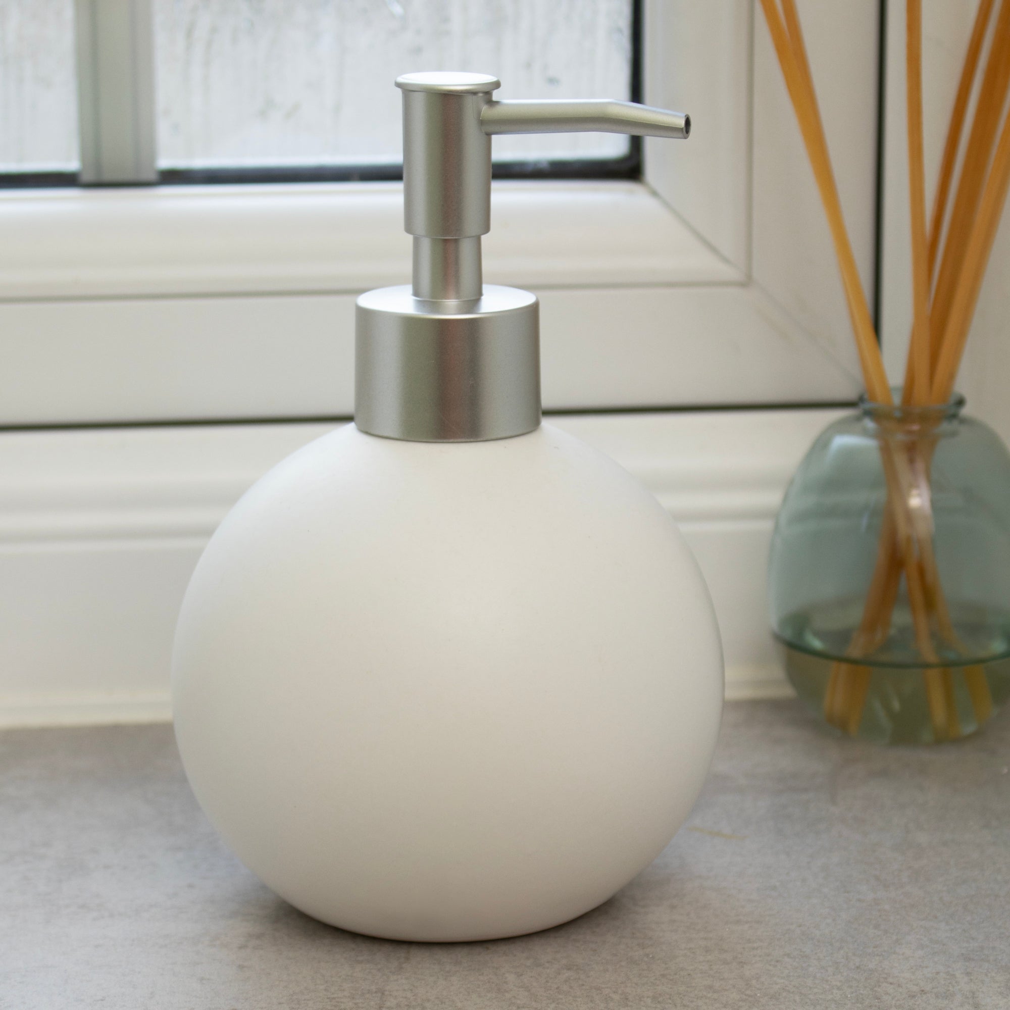 Round Ball Stoneware Soap Dispensers