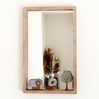Wooden Frame Country Caravan Wall Mirror B