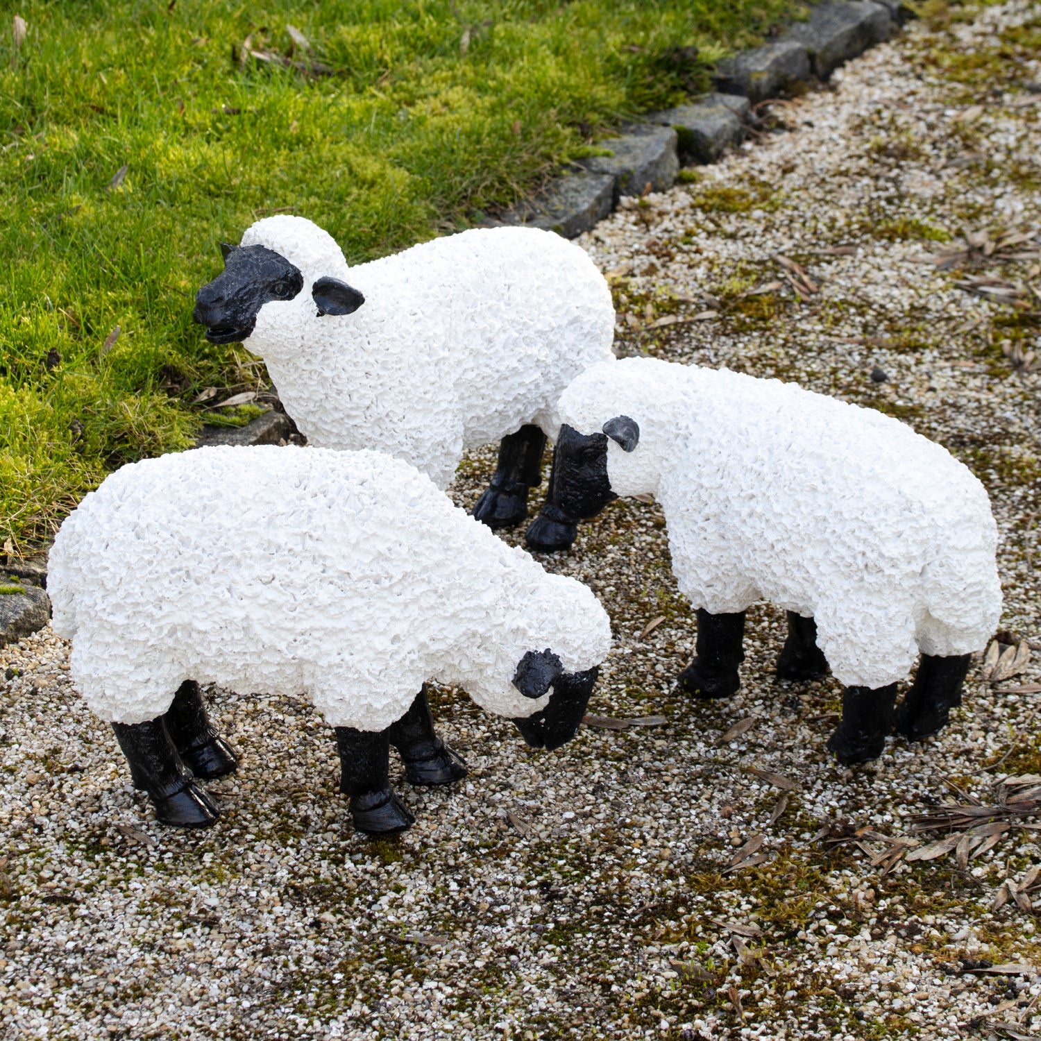 Ornament für grasende Schafe im Garten C