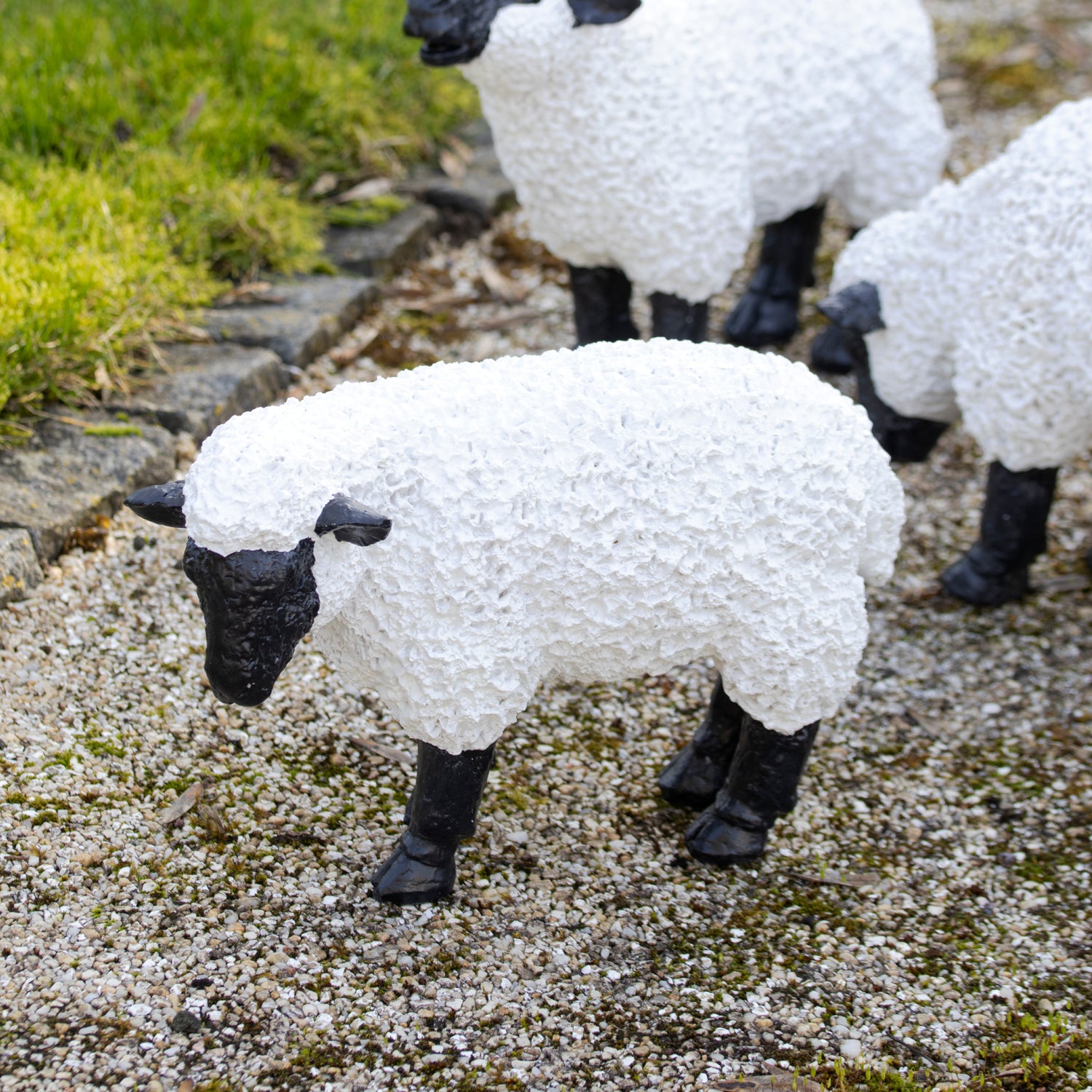 Ornament für grasende Schafe im Garten C