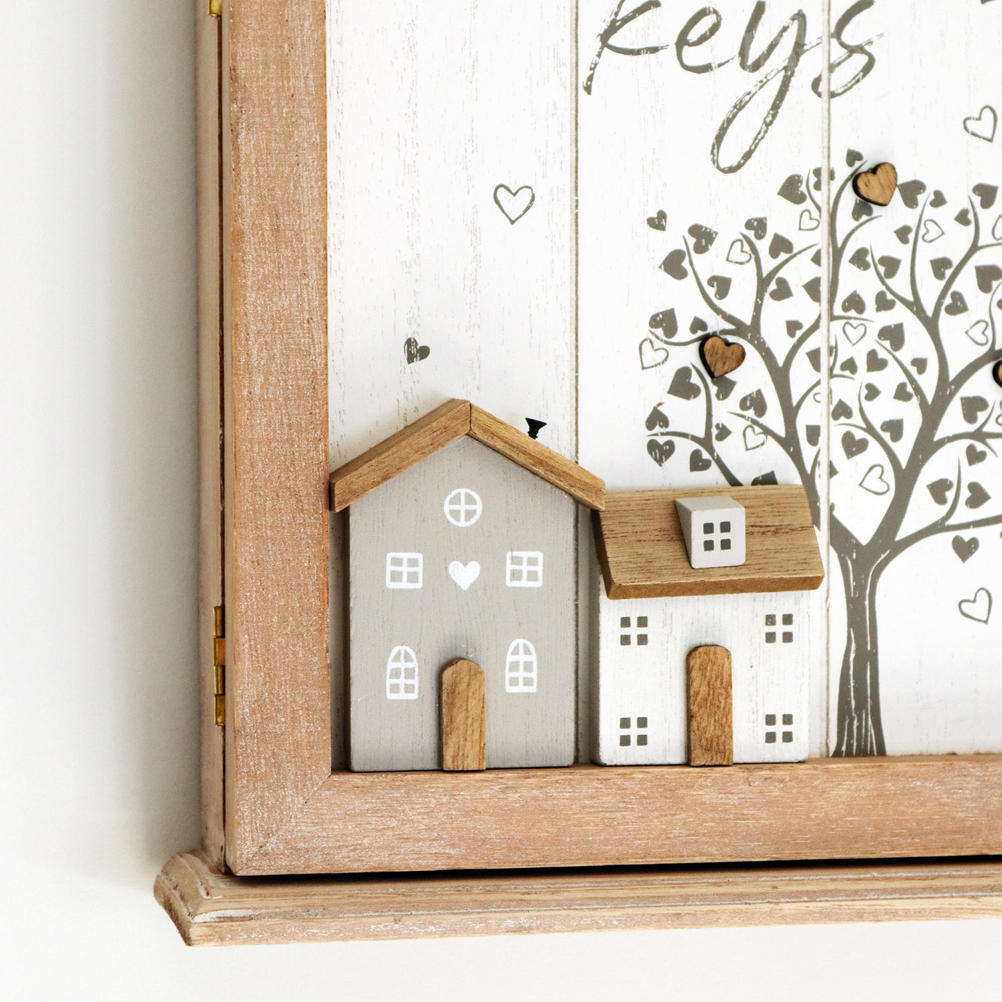 Wooden Country House Key Box