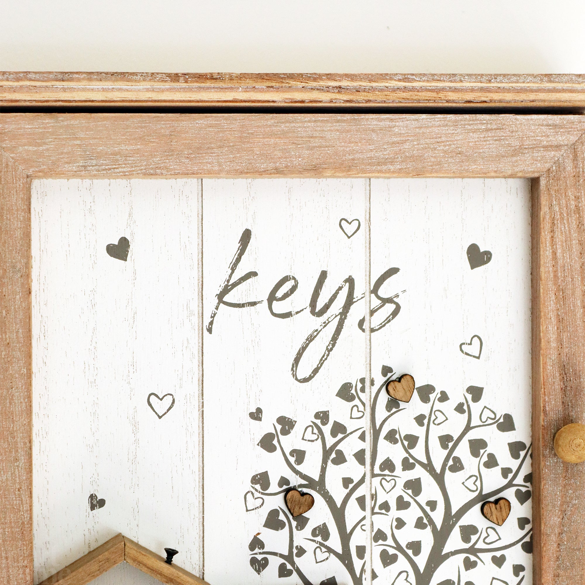 Wooden Country House Key Box