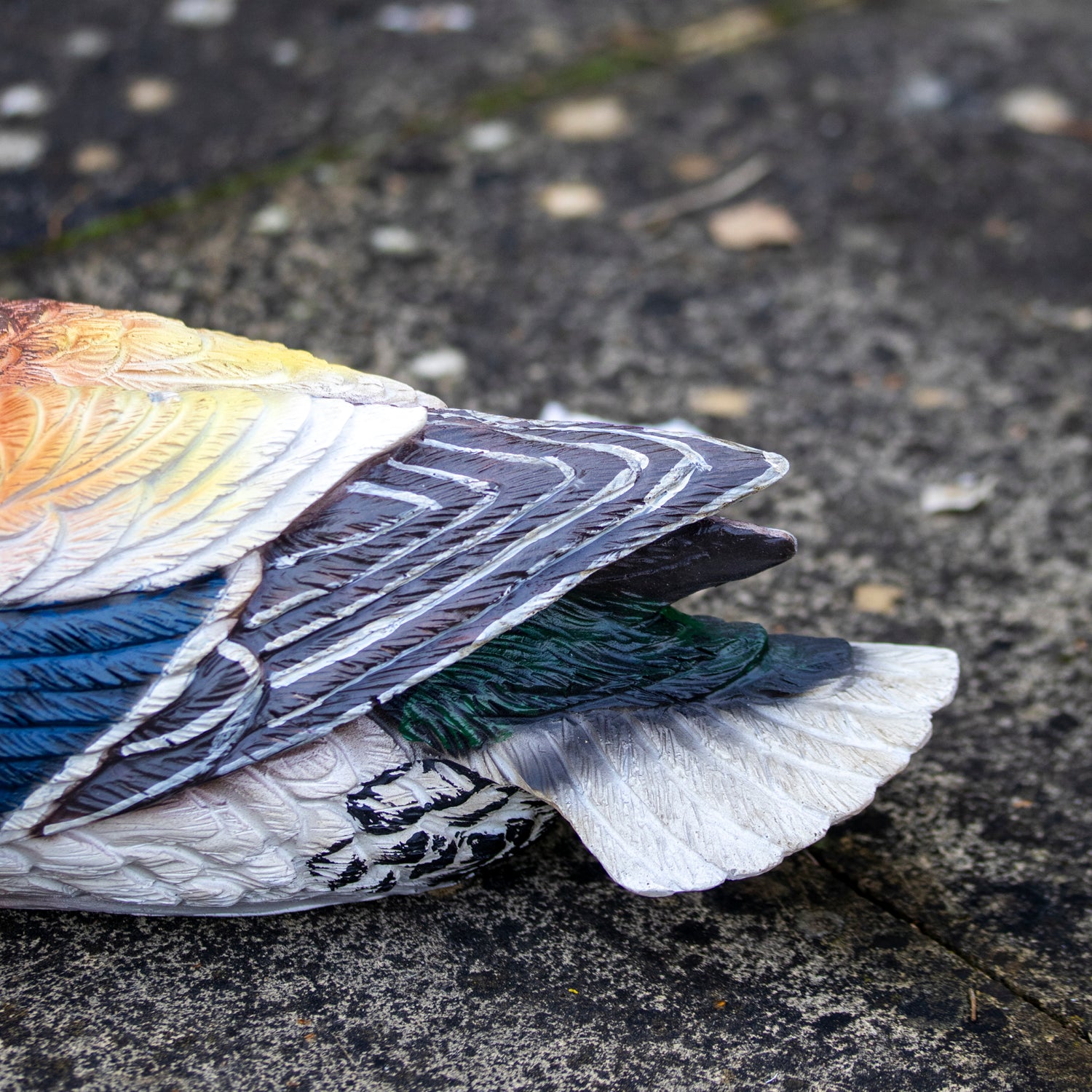 Content Duck Garden Ornament