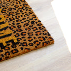 Dark Leopard Print Welcome Doormat
