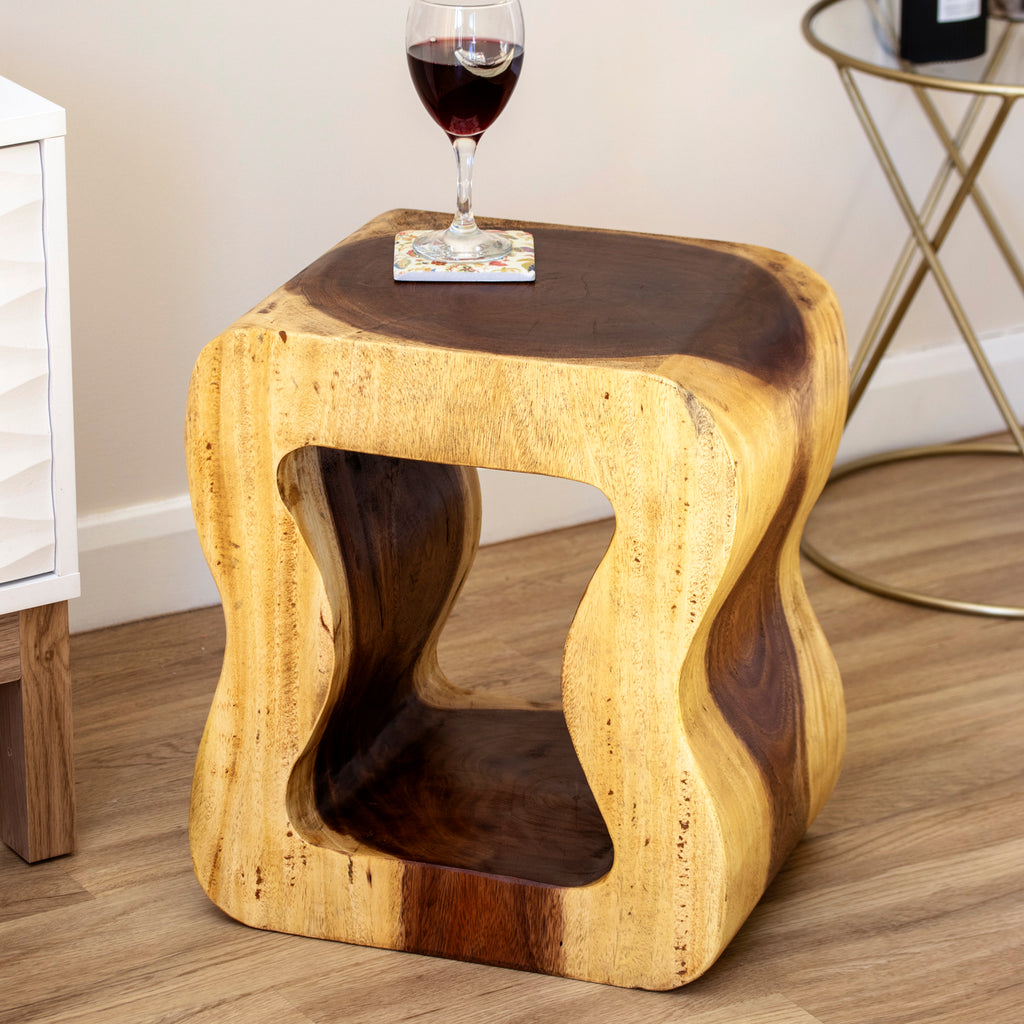 Wavy Suar Wood Table