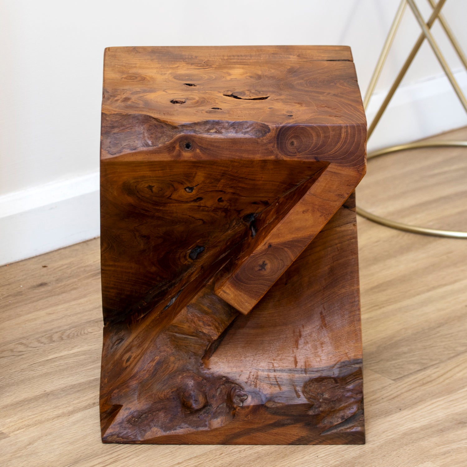 Solid Teak Root Twist Table