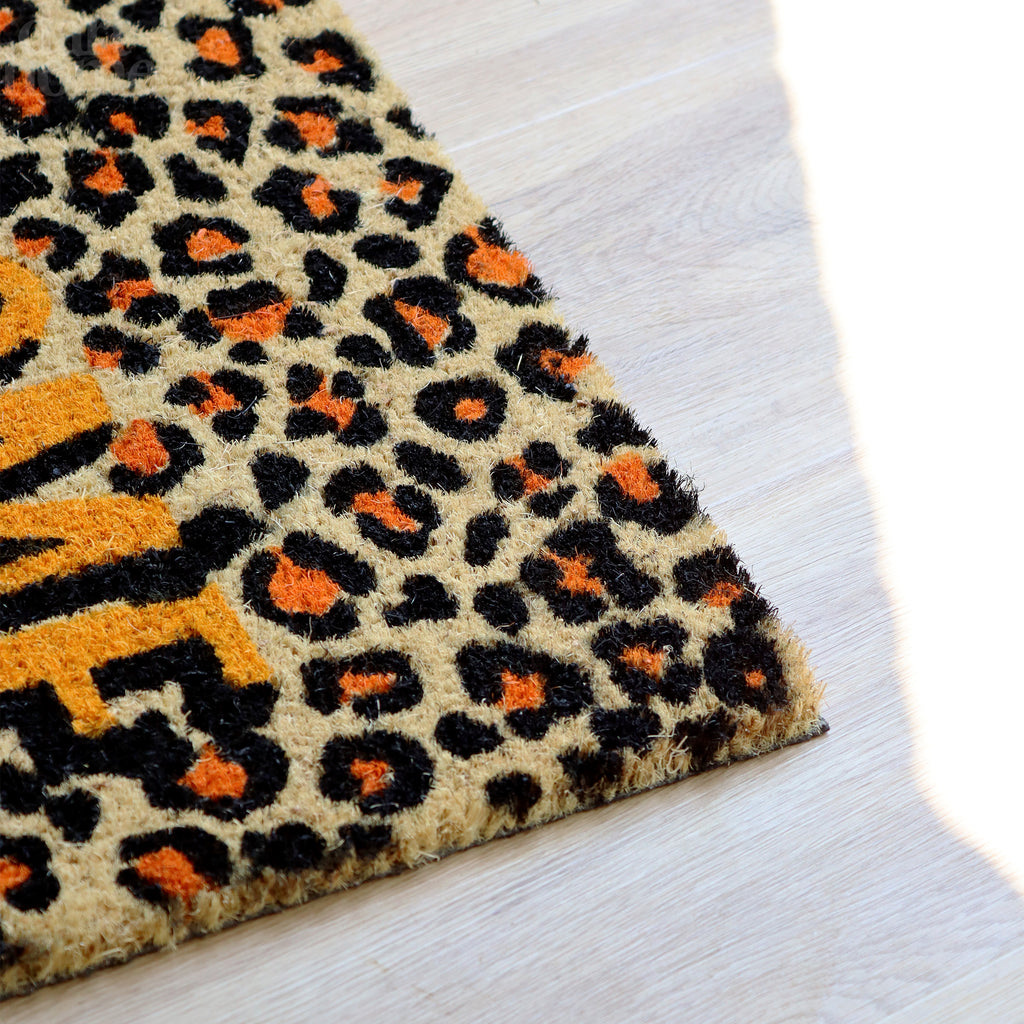 Light Leopard Print Welcome Doormat