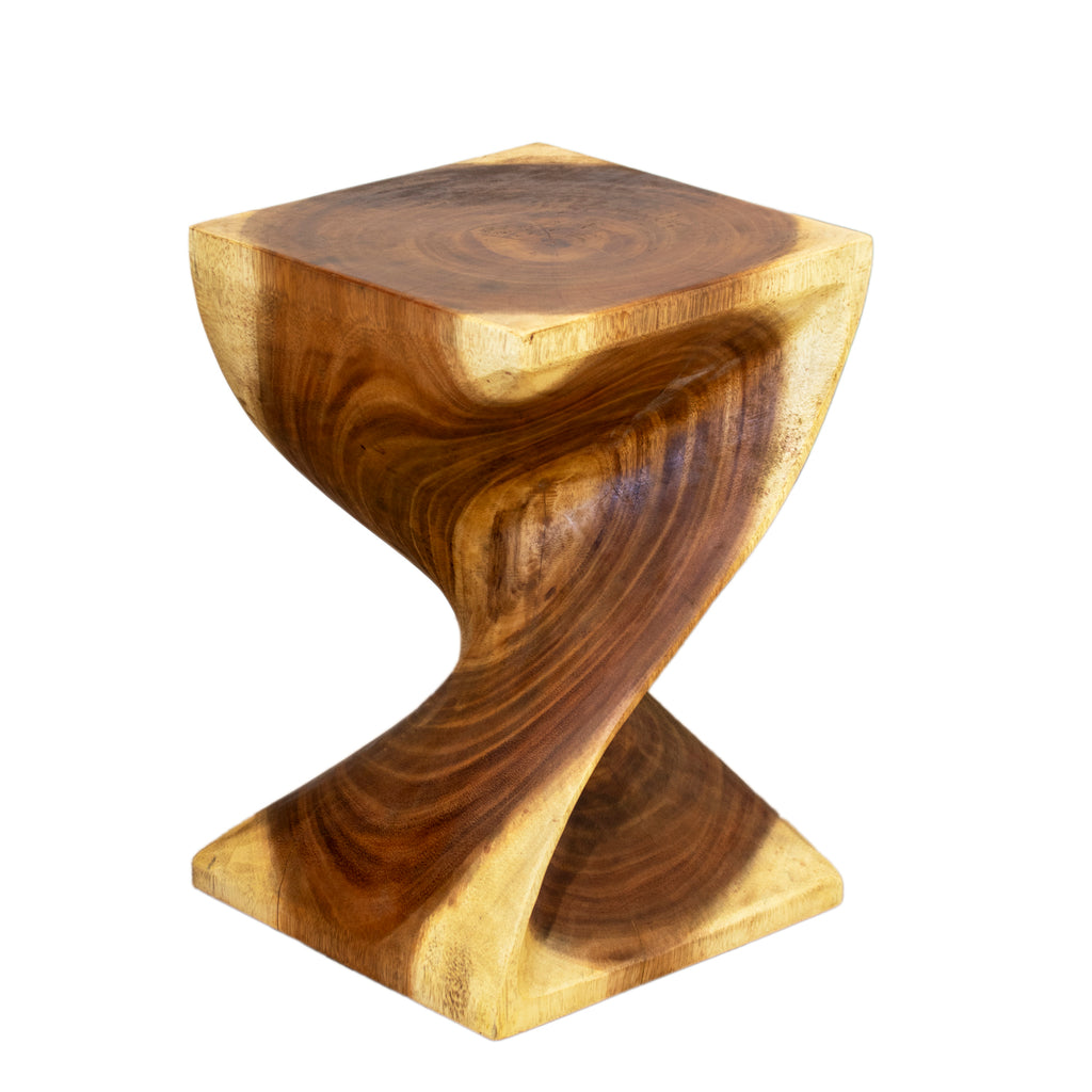 Solid Suar Wood Twist Table