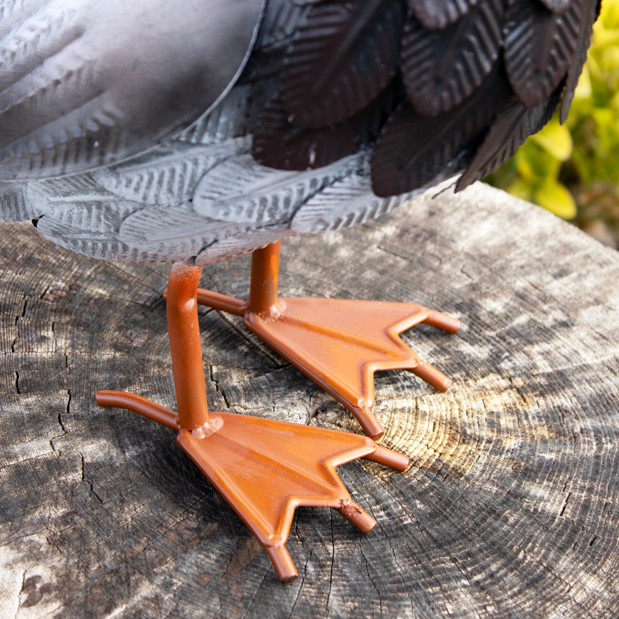 Metal Farmyard Duck Sculpture
