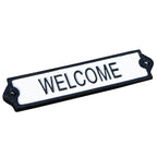 Cast Iron Welcome Garden Wall Sign