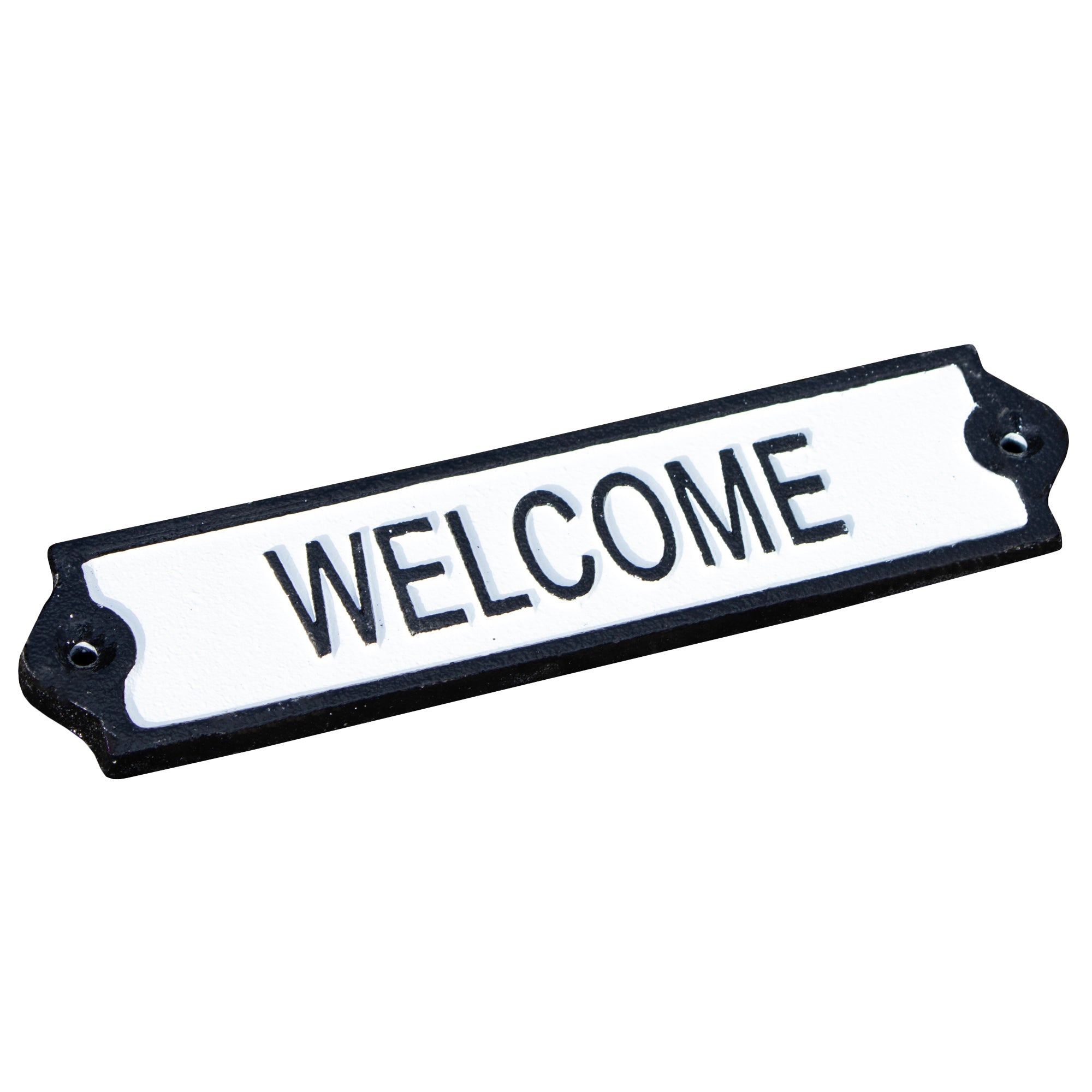 Cast Iron Welcome Garden Wall Sign