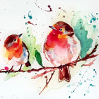 Winter Robins Schneidebrett