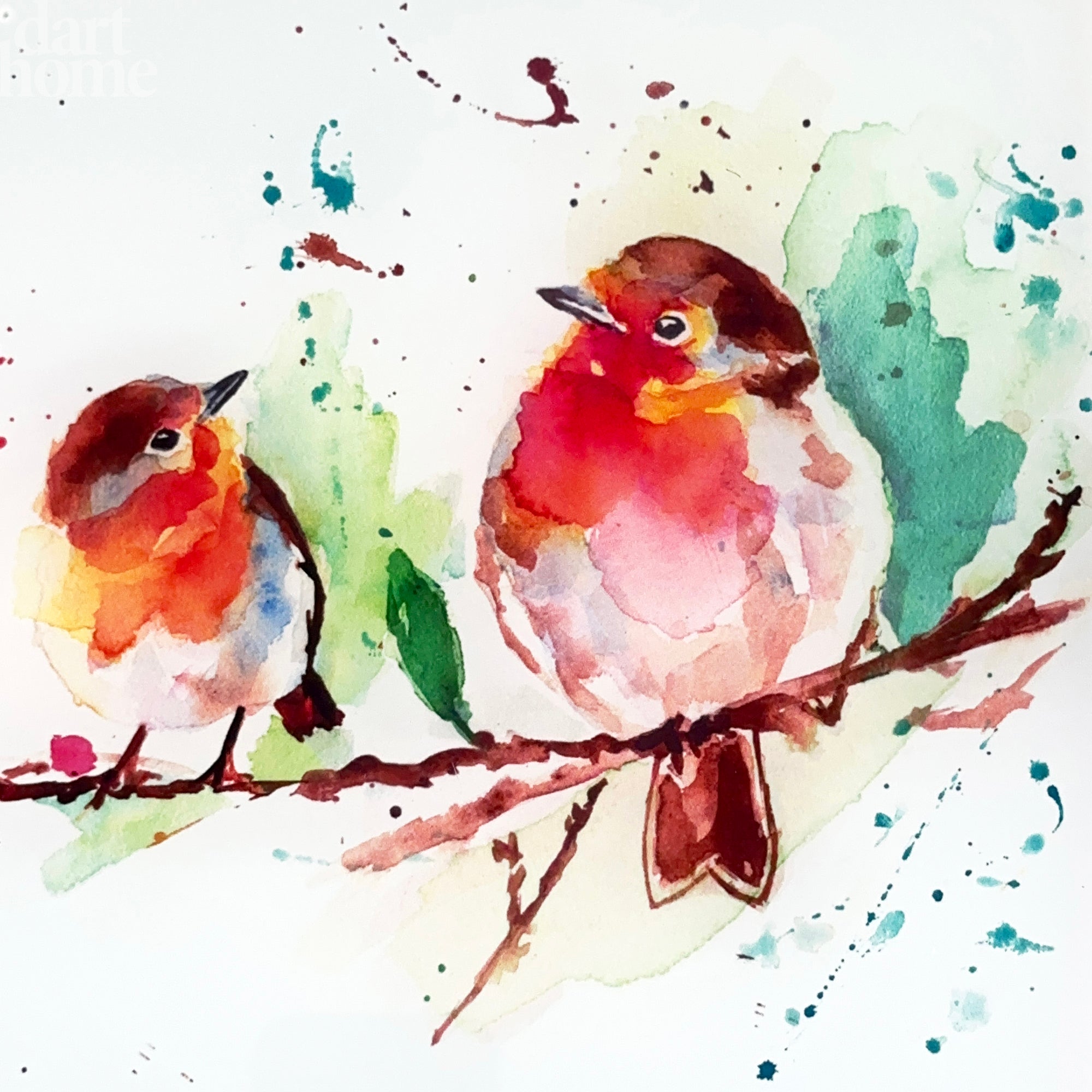 Winter Robins Schneidebrett