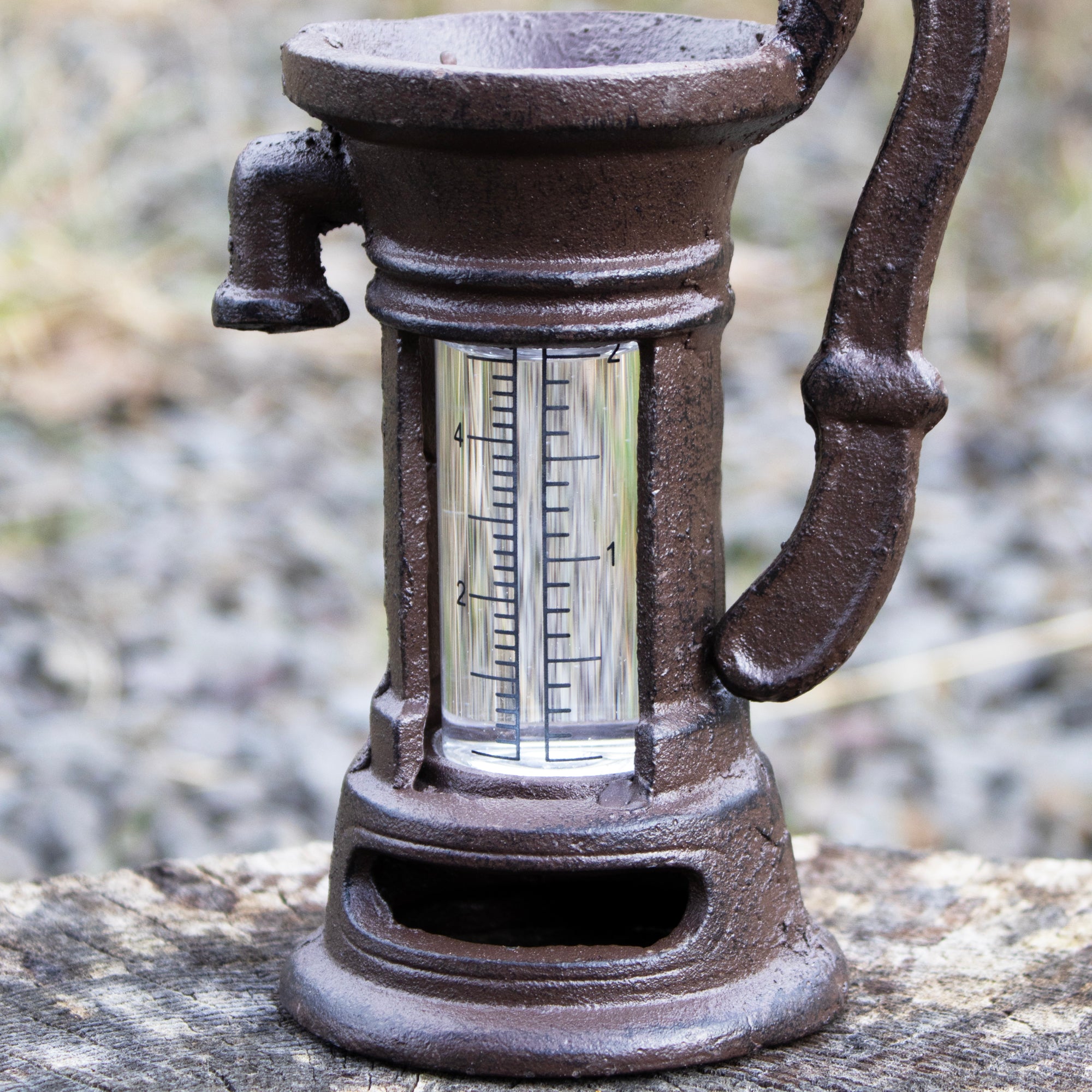 Cast Iron Water Pump Rain Gauge