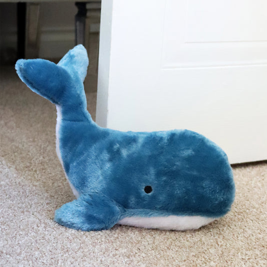 Blue And White Whale Doorstop
