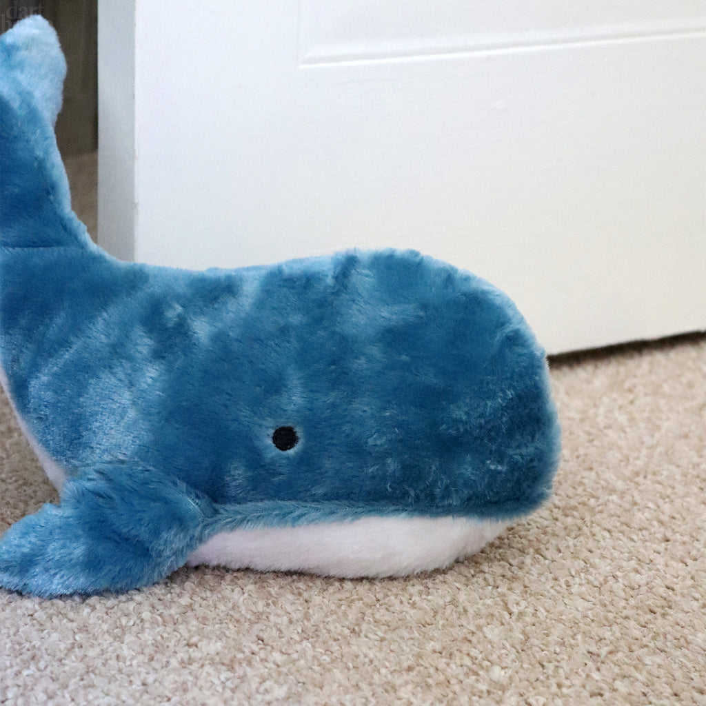 Blue And White Whale Doorstop