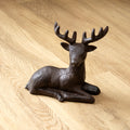 Cast Iron Resting Stag Ornament