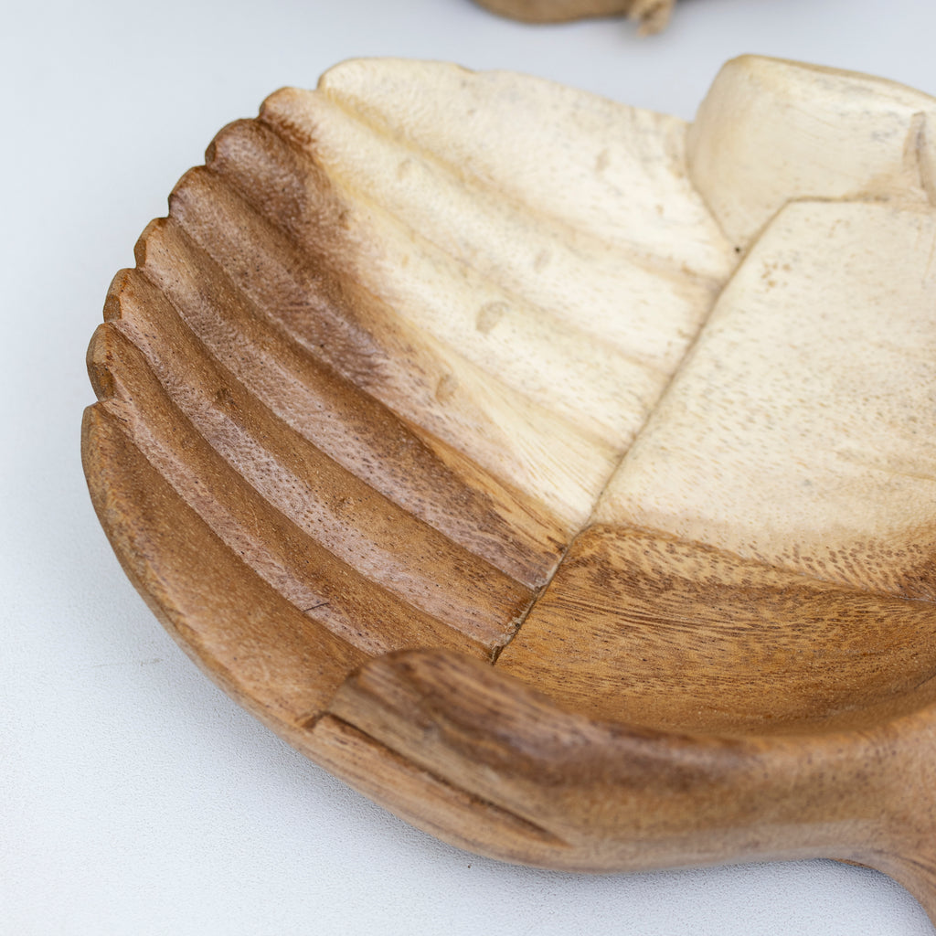 Small Teak Wood Hand Of Hope Bowl