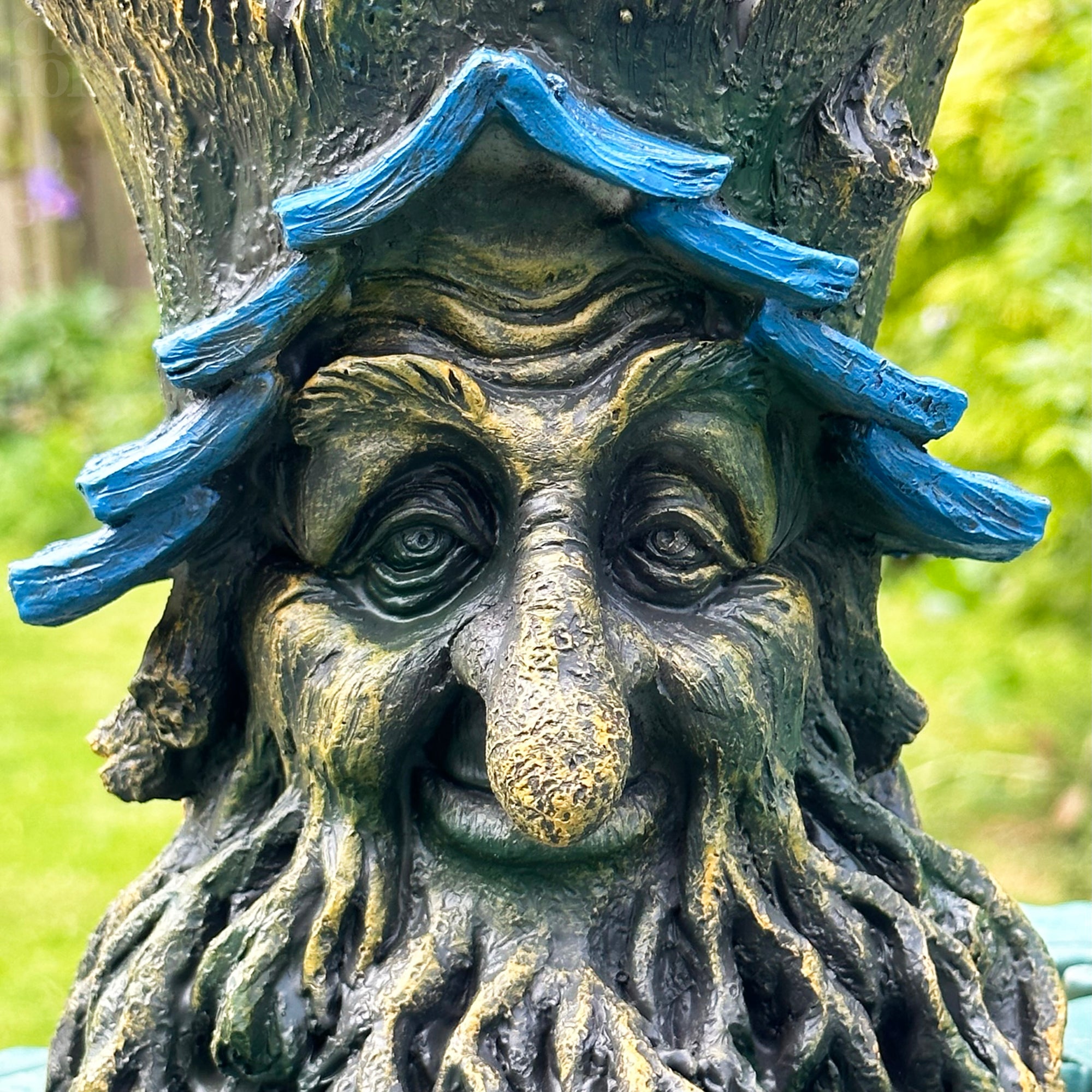 Rustikaler Greenman-Übertopf