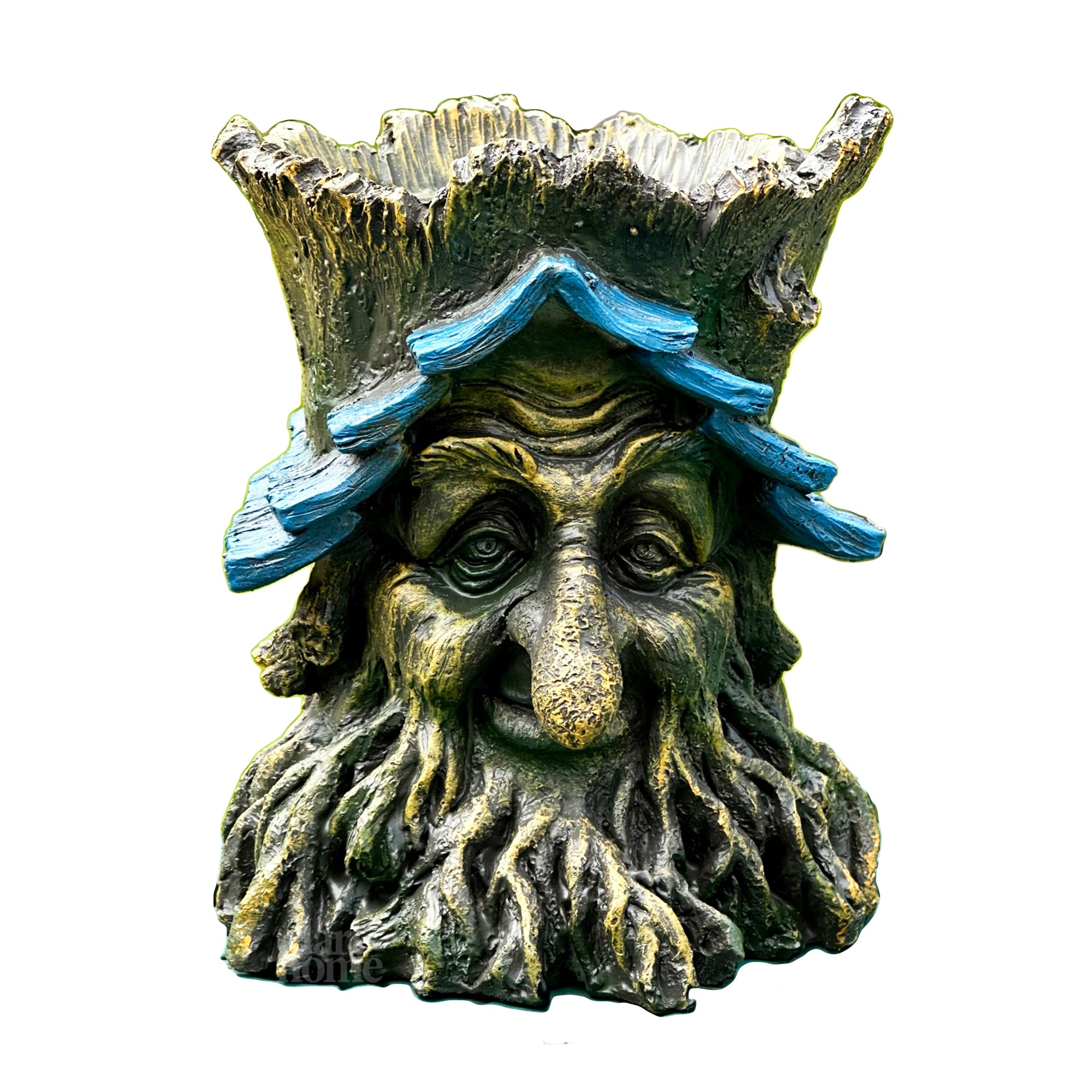 Rustikaler Greenman-Übertopf