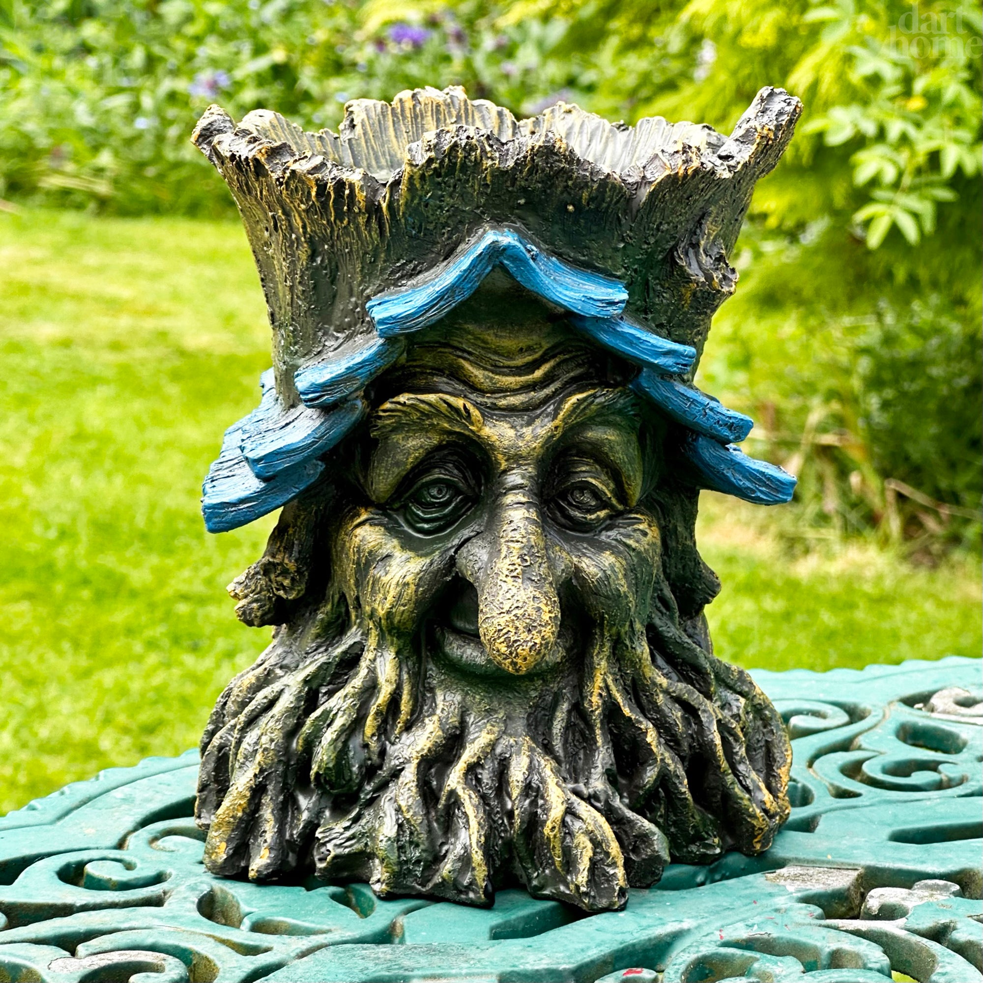 Rustikaler Greenman-Übertopf