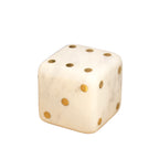 White Marble Dice Ornament