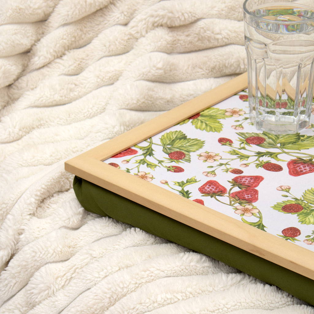 Strawberry Patch Lap Tray