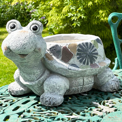 Mosaic Turtle Planter