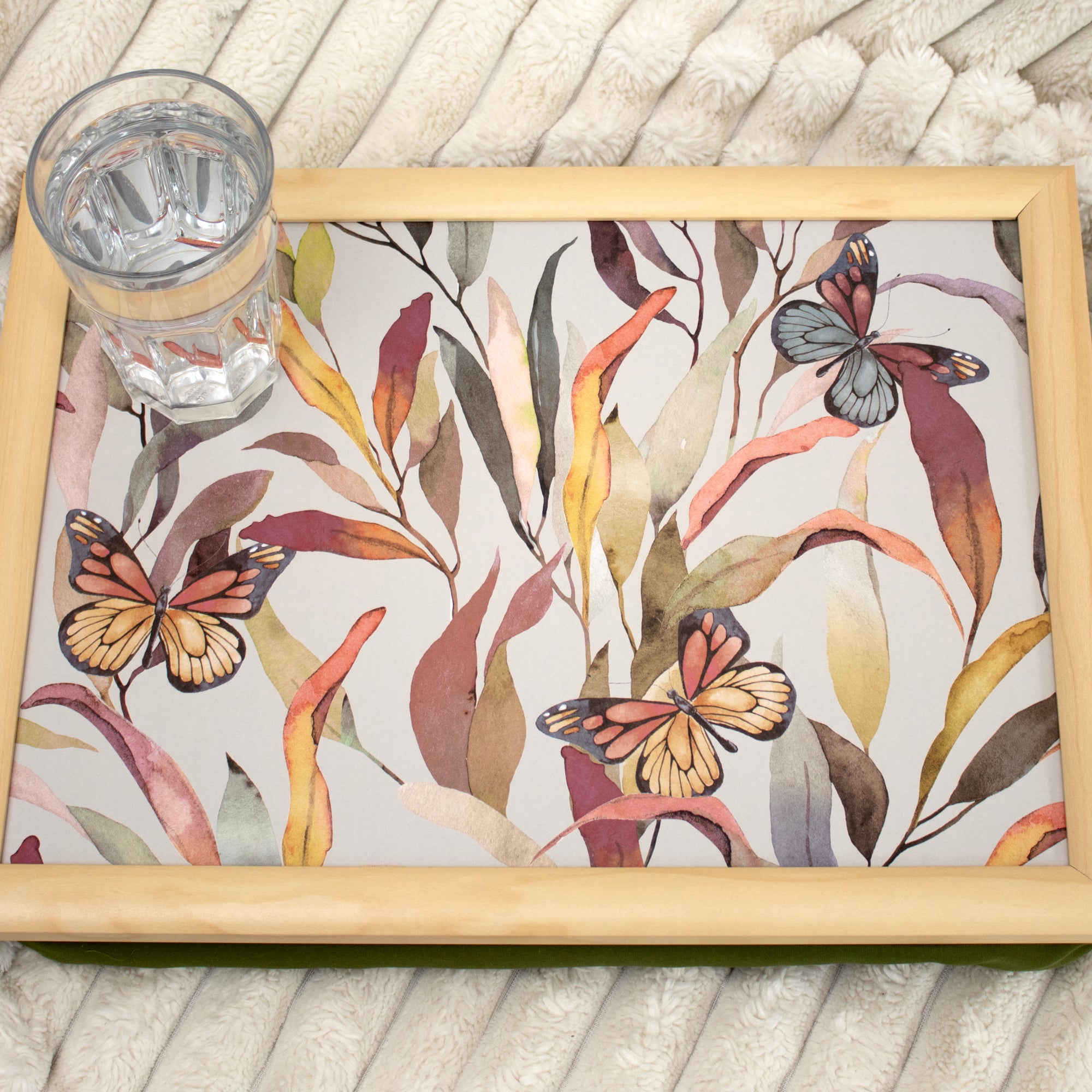 Butterfly Leaves Lap Tray