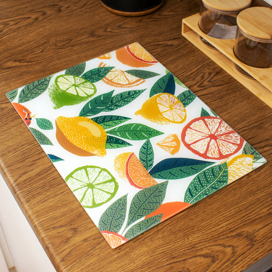 Citrus Fruits Glass Worktop Saver