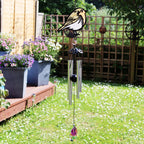 Stained Glass Robin Wind Chime