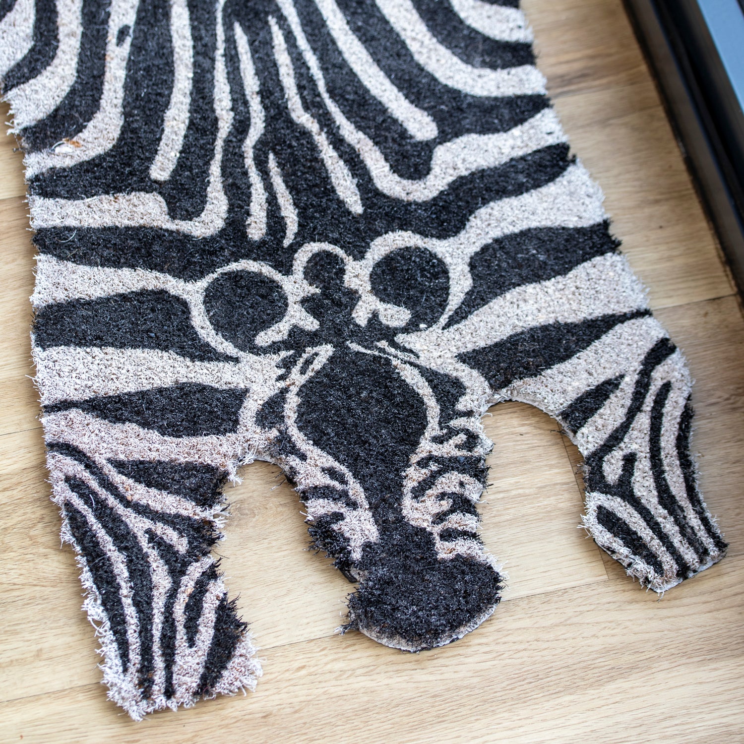 Zebra Shaped Coir Doormat