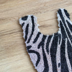 Zebra Shaped Coir Doormat