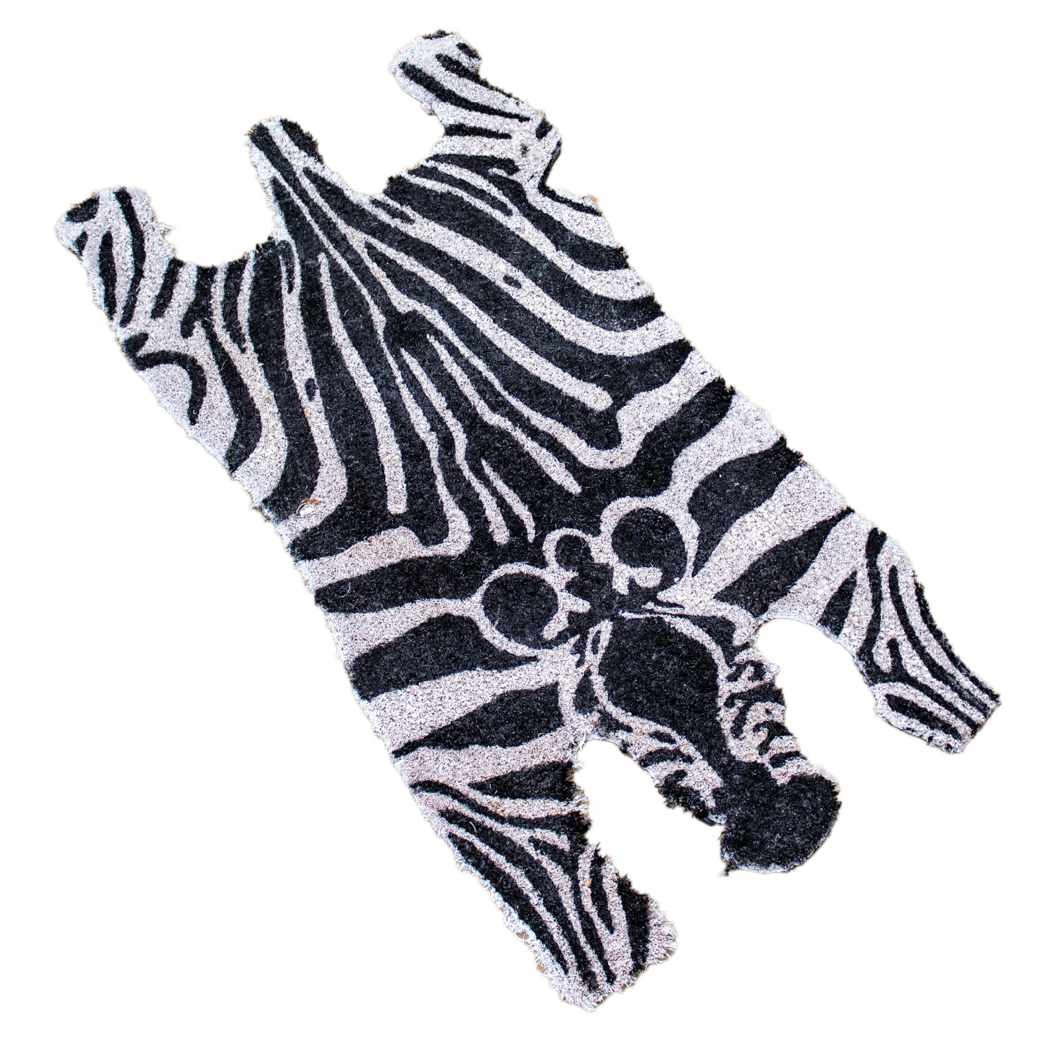 Zebra Shaped Coir Doormat